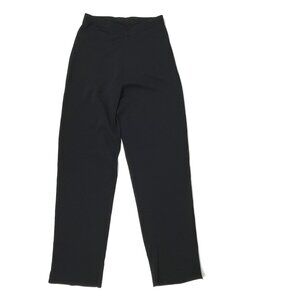 Grace Dane Lewis Knit Pants Elastic Waist Pull-On Straight Leg Black Sz. S